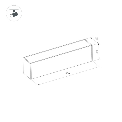 Светильник MAG-DARK-45-L400-12W Warm3000 (BK, 20 deg, 24V) (Arlight, IP20 Металл, 5 лет) в Нижнем Новгороде фото 4