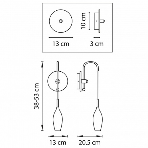 Бра Lightstar Pentola 803520 в Ермолино фото 2