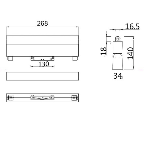 Накладной светильник Maytoni BASIS TR013-2-20W4K-B в Ермолино фото 5