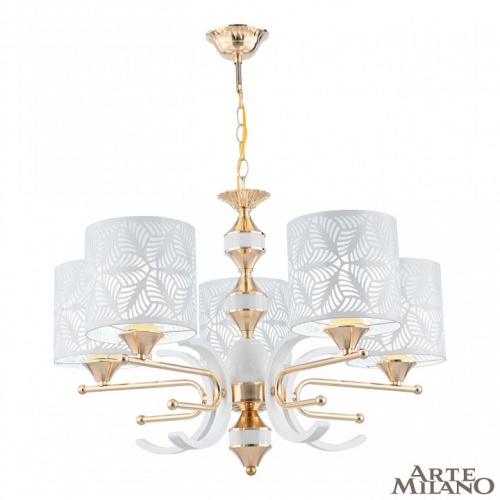 Подвесная люстра Arte Milano Florentia-2097 302097/5 Wh/Gd в Нижнем Новгороде фото 11