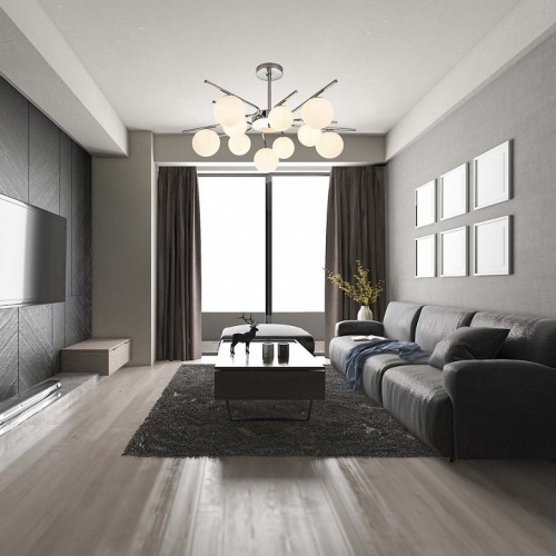 Люстра на штанге Escada Sphere 642/10P Silver в Нижнем Новгороде фото 4