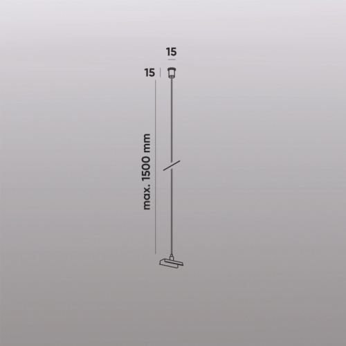 TR2126-WH Механический подвес для трека SMART BASE, IP20, 1.5м, белый, алюминий в Нижнем Новгороде фото 3