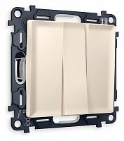 Выключатель трехклавишный без рамки Ambrella Volt ALFA MA325010 в Нижнем Новгороде