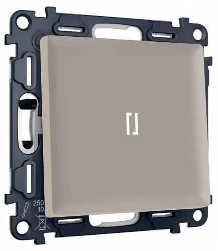 Выключатель самовозвратный одноклавишный с подсветкой, без рамки Ambrella Volt MA MA362055 в Нижнем Новгороде