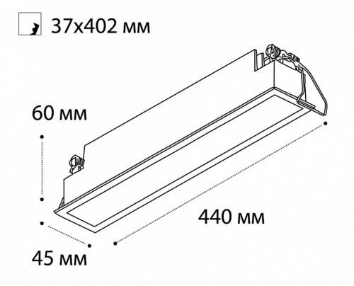 Встраиваемый светильник Italline IT06-6015 IT06-6015 white 3000K в Бородино фото 2