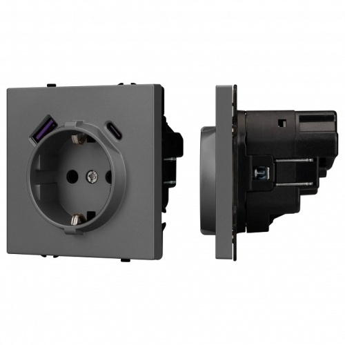 Розетка с заземлением и 2хUSB type A, без рамки Arlight SCT 054287 в Нижнем Новгороде