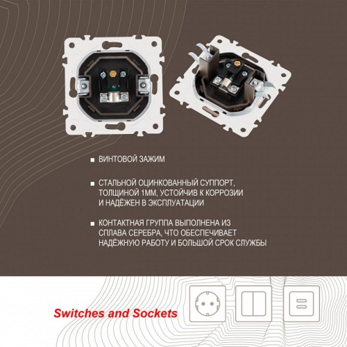 ТВ-розетка без рамки Arte Milano am-205 205.43-1.shampan в Нижнем Новгороде фото 2