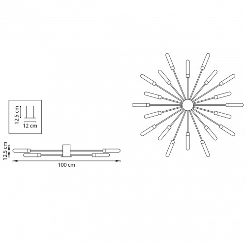 Потолочная люстра Lightstar Ragno 732203 в Великом Устюге фото 3