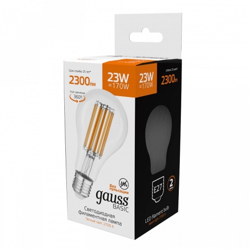Лампа светодиодная Gauss  E27 23Вт 2700K 40712132 в Нижнем Новгороде фото 3