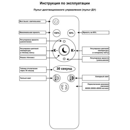 Люстра на штанге Reluce  19406-0.3-2+1L BK в Нижнем Новгороде фото 2