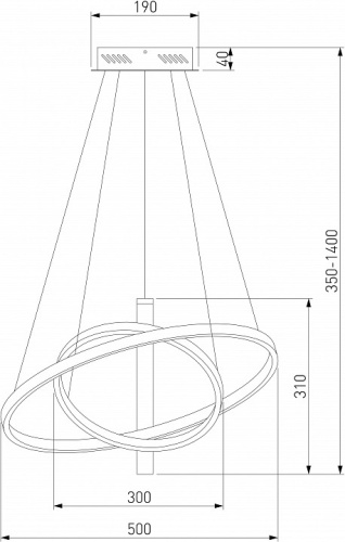 Подвесной светильник Eurosvet Stroke 90270/1 черный в Чайковском фото 2