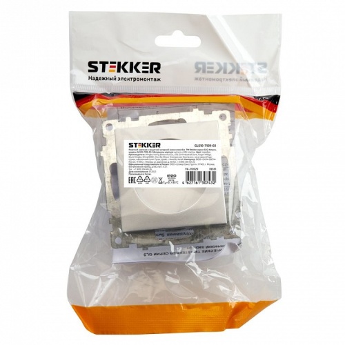 Розетка без заземления и со шторкой, без рамки Stekker Катрин 39581 в Нижнем Новгороде фото 5