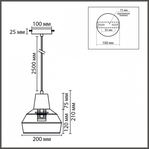 Подвесной светильник Lumion ECO 8368/1B в Нижнем Новгороде фото 2