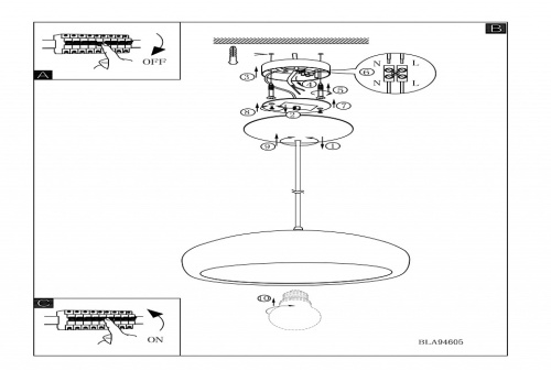 Подвесной светильник Eglo Mogano 1 94605 в Нижнем Новгороде фото 4