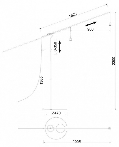 Торшер Mantra Ruti Ricca 9445+9448 в Нижнем Новгороде фото 2