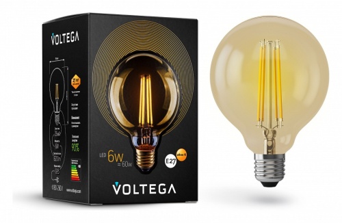 Лампа светодиодная Voltega Globe E27 6Вт 2800K 7084 в Великом Устюге