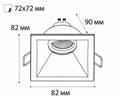 Встраиваемый светильник Italline M01-1011 M01-1011 white в Нижнекамске фото 2