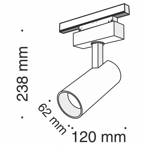 Светильник на штанге Maytoni Focus LED TR019-2-15W3K-B в Липецке фото 6