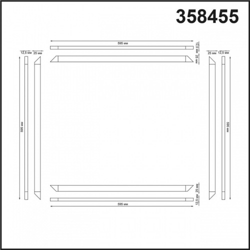 Светильник для потолка Армстронг Novotech Nelio 358455 в Нижнем Новгороде фото 3
