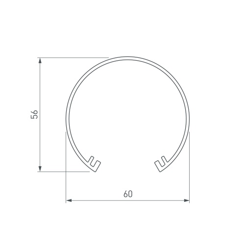 Экран SL-ROUND-D60-2000 OPAL (Arlight, Пластик) в Бородино фото 3