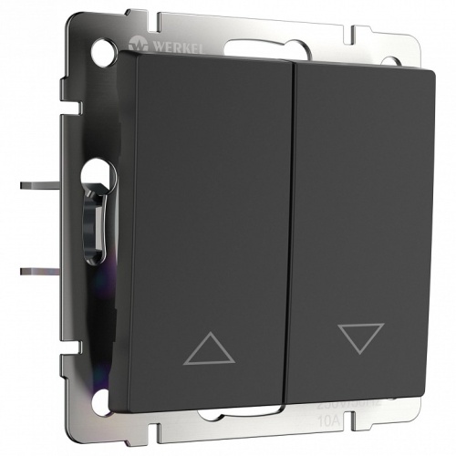 Выключатель для жалюзи без рамки Werkel черный W1124508 в Нижнем Новгороде