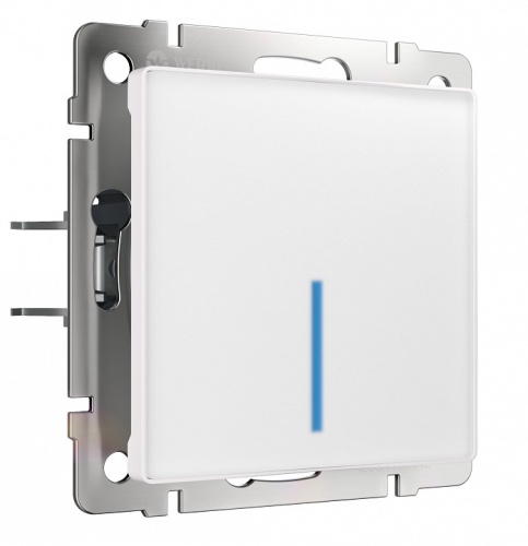 Выключатель сенсорый одноклавишный с подсветкой, без рамки Werkel белый W4510001 в Нижнем Новгороде