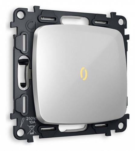 Выключатель проходной одноклавишный с подсветкой без рамки Ambrella Volt OMEGA MO402030 в Нижнем Новгороде