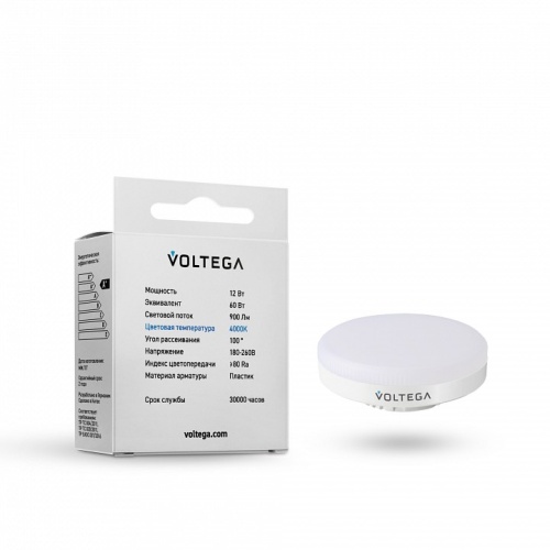 Лампа светодиодная Voltega GX53 12W GX53 12Вт 4000K 7775 в Нижнем Новгороде фото 3