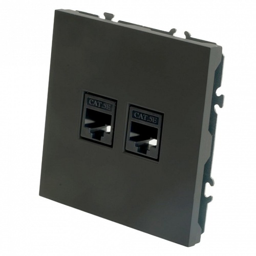 Розетка двойная Ethernet RJ-45 без рамки Stekker Эмили 49848 в Нижнем Новгороде фото 3