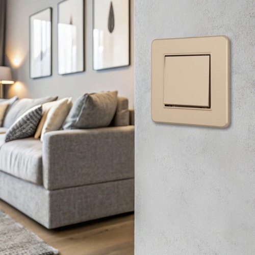 Выключатель одноклавишный Arte Milano SET16-1 SET16-1-30-1 shampan в Нижнем Новгороде фото 2