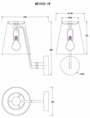 Бра MyFar Aurora MR1930-1W в Нижнем Новгороде фото 2