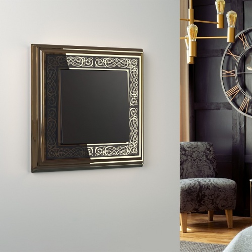 Выключатель перекрестный одноклавишный без рамки Werkel черный матовый W1113008 в Нижнем Новгороде фото 3