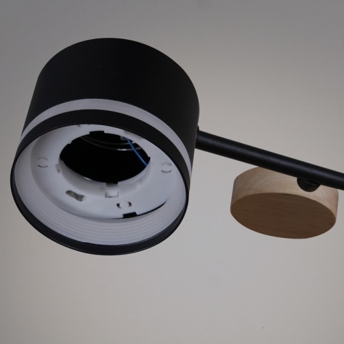 Люстра на штанге 68730-0.3-06 GX53 BK+WOOD в Нижнем Новгороде фото 2