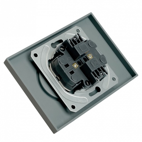 Розетка двойная без заземления и со шторкой Stekker Эмили 49955 в Нижнем Новгороде фото 6