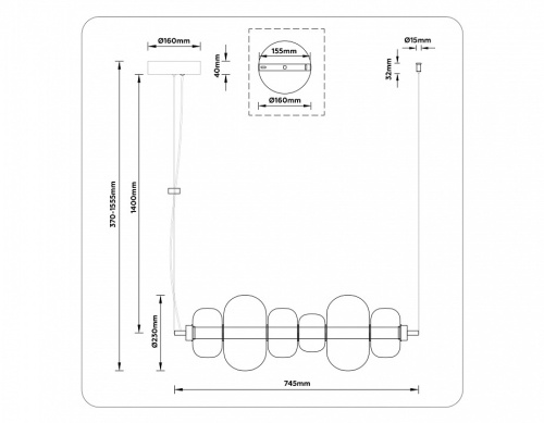 Подвесной светильник Ambrella Light LH LH11071 в Нижнем Новгороде фото 4