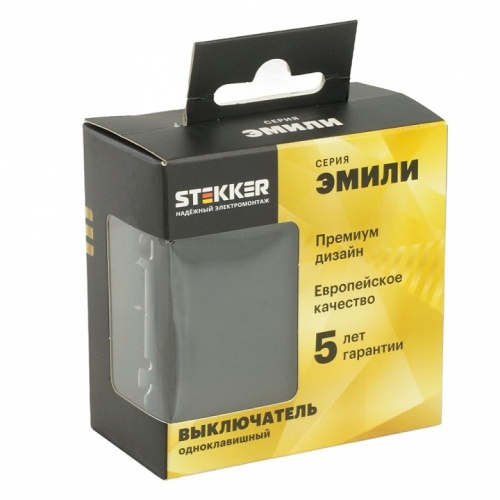 Выключатель одноклавишный без рамки Stekker Эмили 49839 в Нижнем Новгороде фото 5
