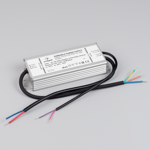 Блок питания ARPV-UH24150-PFC-0-10V (24V, 6.3A, 150W) (Arlight, IP67 Металл, 7 лет) в Новороссийске фото 3