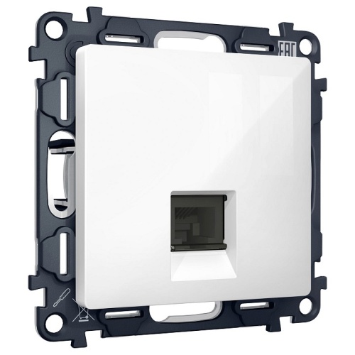 Розетка Ethernet RJ-45 и со шторками, без рамки Ambrella Volt ALFA MA112005 в Нижнем Новгороде