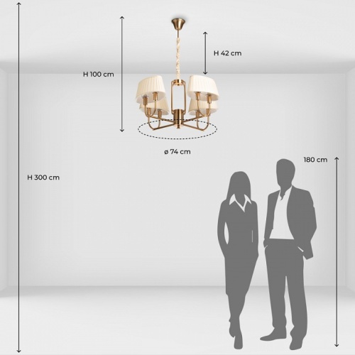 Подвесная люстра MW-Light София 10 355014608 в Архангельске фото 3