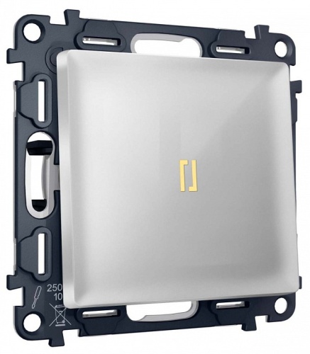 Выключатель самовозвратный одноклавишный с подсветкой, без рамки Ambrella Volt MA MA402050 в Нижнем Новгороде