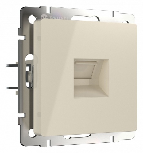 Розетка телефонная RJ-11 без рамки Werkel слоновая кость W1182003 в Нижнем Новгороде