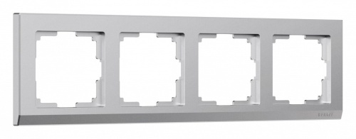 Рамка на 4 поста Werkel Stark (серебряный матовый) W0041865 в Нижнем Новгороде