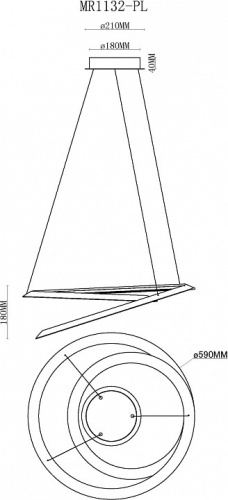 Подвесной светильник MyFar Siero MR1132-PL в Нижнем Новгороде фото 7