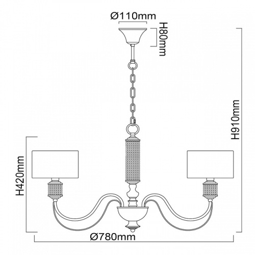 Подвесная люстра MW-Light Онтарио 5 692011205 в Сельцо фото 2