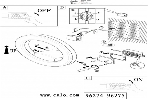 Светильник на штанге Eglo Emollio 96274 в Нижнем Новгороде фото 2