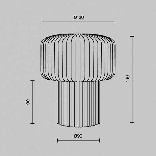 Настольная лампа декоративная Maytoni Omaggio MOD404TL-01GR в Нижнем Новгороде фото 5