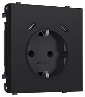 Розетка с заземлением и со шторкой и 2хUSB C, без рамки Ambrella Volt MS MS990510 в Нижнем Новгороде