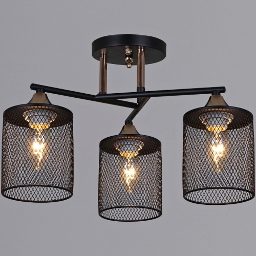 Люстра на штанге  91360-0.3-03 BK+FG в Нижнем Новгороде