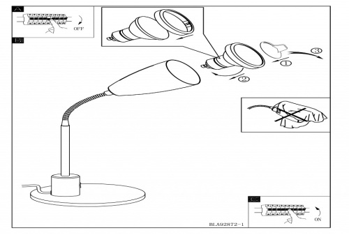 Настольная лампа офисная Eglo Fox 92872 в Можайске фото 2