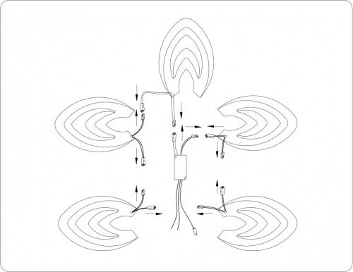 Потолочная люстра Ambrella Light FA FA4546 в Нижнем Новгороде фото 6